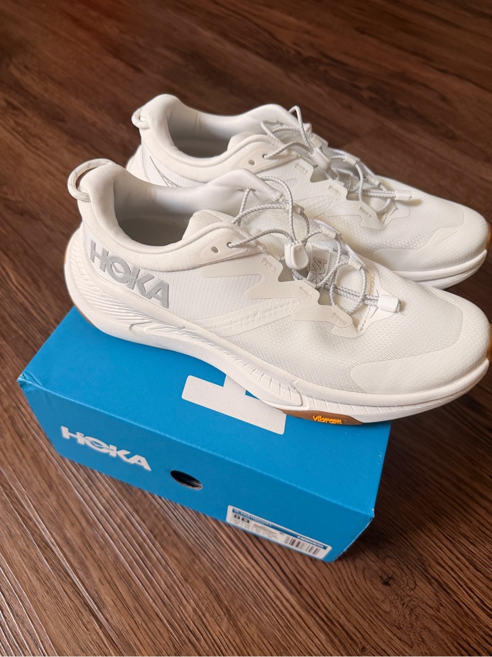 HOKA woman’s White Lightweight Running Shoes